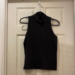 Everlane Black Sleeveless Mockneck Top